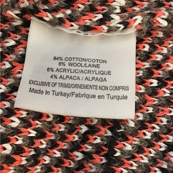 Tory Burch Runway Sweater Chunky Knit Neutral Pullover Size Small - Picture 7 of 9